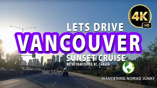 LETS DRIVE! Surrey to South Vancouver - 2024 Spring Sunset Cruise - Relaxation - Metro Development