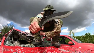 KHHI NEPAL ROCK KUKRI - DESTRUCTION TEST - UNTIL IT BREAKS @bladetimeswissvladknives 5160 STEEL