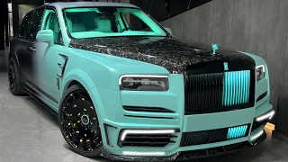 1 OF 10 NEW MANSORY Rolls-Royce Cullinan LINEA D’ORO +SOUND! Gold Super Luxury SUV!