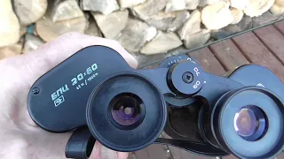 Tento branded Binoculars 20X60 made by ZOMZ (ЗОМЗ) and 7X35 by Somz military Russian USSR
