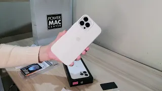 iPhone 13 pro max aesthetic unboxing (silver) | power mac center vlog