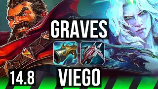 GRAVES vs VIEGO (JGL) | 15/2/14, Legendary, 300+ games | EUW Grandmaster | 14.8