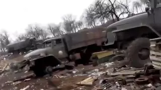 Abandoned UAF positions Debaltseve 23 02 2015 War in Ukraine