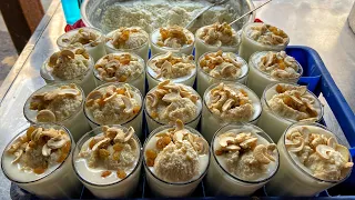 UNIQUE Rabdi Lassi of Lucknow😱😱 इस लस्सी में दही के साथ दूध भी ड़ाला जाता है😳😳 Indian Street Food