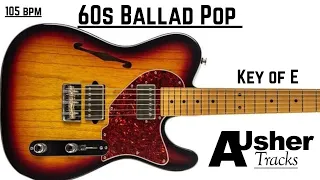 Ballad Pop 60s style Guitar Backing Track Jam in E major