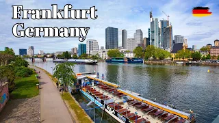 🇩🇪 Frankfurt am Main, Germany -  Walking Tour in Spring 2024