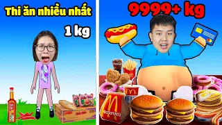 Thi ai ăn được nhiều đồ ăn nhất !? bqThanh Mua Đồ Ăn Ngon Thắng Ốc