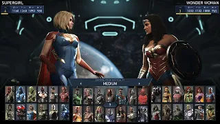 Injustice 2 Supergirl VS Wonder Woman