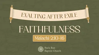 Faithfulness | Dr. Chris Parrish