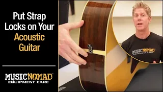 How to put strap locks on your Acoustic Guitar without permanently modifying it with Acousti-Lok
