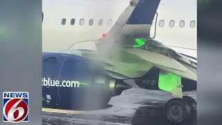 Orlando flight reassigned after JetBlue plane clips another at Boston airport