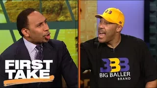 LaVar Ball and Stephen A. argue over BBB pricing and LeBron joining Lakers | First Take | ESPN