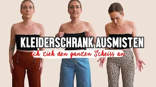 KLEIDERSCHRANK AUSMISTEN | Ich ziehe alles an