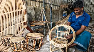 Cane Furniture Making | A Cane Chair For Children That Can Support Up To 150 Kg.