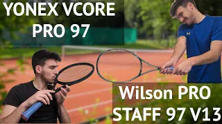 The RACKET BATTLE | Wilson PRO Staff 97 vs YONEX VCORE PRO 97