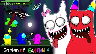 AMONG US in GRATEN OF BANBAN-chapter 4 | ALL NEW BOSSES ENDING | Among Us gameplay Cartoon Animation