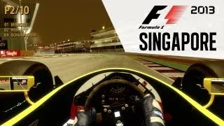 F1 2013 Gameplay - Classic - Night Singapore Race - Damon Hill Williams