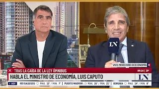 Luis Caputo, sobre la ley ómnibus y su vuelta a comisión: "No afecta a nuestro programa económico"