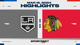 NHL Highlights | Kings vs. Blackhawks - March 15, 2024