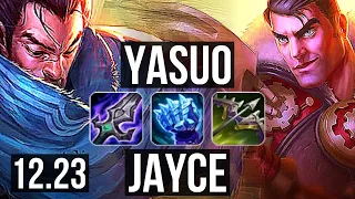 YASUO vs JAYCE (TOP) | 8/1/8, 2.1M mastery, 6 solo kills, 1000+ games | EUW Diamond | 12.23