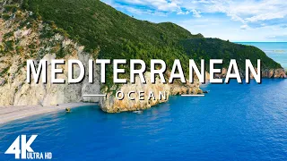FLYING OVER MEDITERRANEAN (4K UHD) - Relaxing Music Along With Beautiful Nature Videos - 4K Video HD