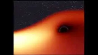 Color Animation of a Black Hole with Accretion Disk