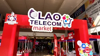 Lao Telecom fair in Vientiane center | laos | travel vlog 2021 | shopping mall tour