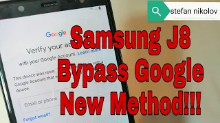 Boom!!! Samsung Galaxy J8 SM-J810F. Remove Google Account. Bypass FRP.