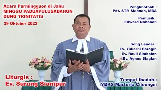 Mg Ke-21 SESUDAH TRINITATIS, 29 Okt 2023, “KEBERANIAN MEMBERITAKAN INJIL KARENA PERTOLONGAN ALLAH”