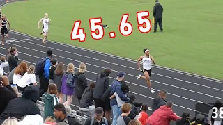 Justin Braun Drops US No. 1 400m, Smashes Regional Record - 2022 OHSAA D1 Region 3