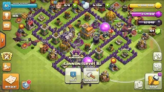 Th7 vs th8 max base 3star dragon strategy |coc