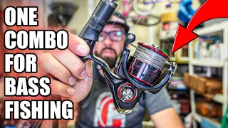 One Spinning Combo for Bass Fishing (Beginner Bass Fishing)