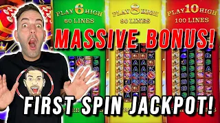 MASSIVE FIRST SPIN BONUS JACKPOT!