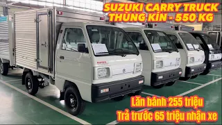 Xe tải Suzuki Carry Truck - Thùng Inox 550kg. Giao xe ngay chỉ từ 65 triệu