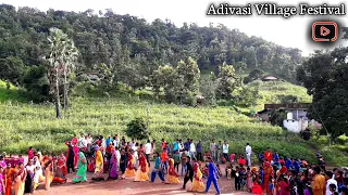 adivasi festival || adivasi village life || Adivasi Tarpa dance 2019 ||