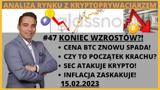 KRYPTOWALUTY 🔴 Czy to koniec wzrostów krypto? GLASSNODE SEC Binance FUD BTC ETH BNB Analiza #47