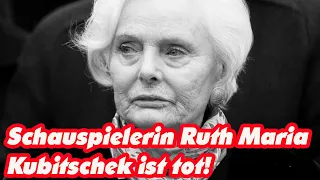 Schauspielerin Ruth Maria Kubitschek ist tot! Details zu ihrem Tod