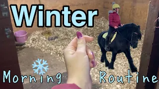 EQUESTRIAN 2022 WINTER MORNING ROUTINE|TheFellPony