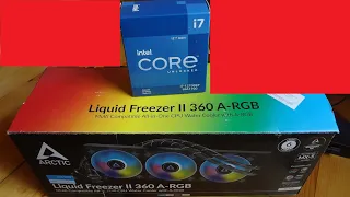 Arctic Liquid Freezer II 360 A-RGB  CPU Water Cooler i7 12700KF Test 4K HD 2022