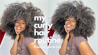 ma curly hair routine ft les secrets de loly | olovesuuu