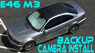 BMW E46 M3 Installing Backup Camera to my Android In-dash Headunit - Eonon from eBay