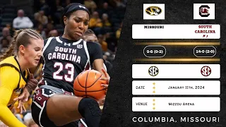 Missouri vs No. 1 South Carolina | SEC | 1.11.24