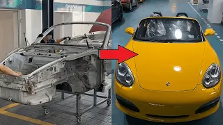 Porsche Boxster Spyder Rebuild | Repaint | Full Timelapse Build.