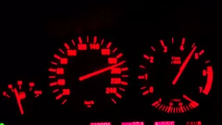 BMW E39 535i V8 acceleration 0-220 km/h