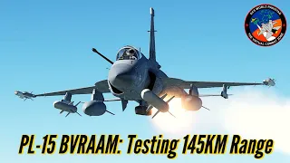 DCS JF-17 Block 3 Fires PL-15 at 145 KM Range | Fighter and Airliner Size Targets | DCS World