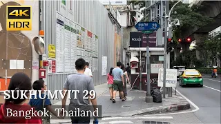 4K HDR| Walk around Sukhumvit Soi 29 | November 2022| สุขุมวิทซอย29 | Bangkok | Thailand