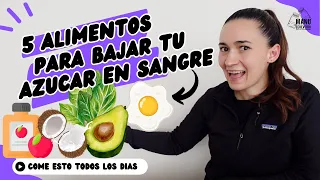 🤯5 ALIMENTOS QUE BAJAN TU AZUCAR EN SANGRE | COME ESTOS ALIMENTOS TODOS LOS DIAS | Manu Echeverri