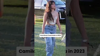 Camila at Coachella in 2022 Vs 2023 #camilacabello #edits #shorts