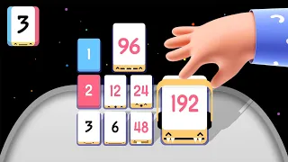 Three (3)! Freeplay Merge Number - Reach 192 | 2048 Game Base but Level Up
