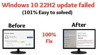 windows 10 22H2 update error 100%Solved 👍| windows 10 update | windows10 update error | error fix